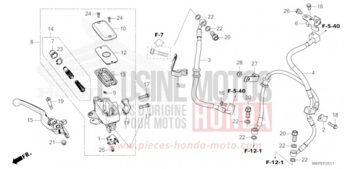 POMPA FRENO ANTERIORE (CB500FAN/P) CB500FAN di 2022
